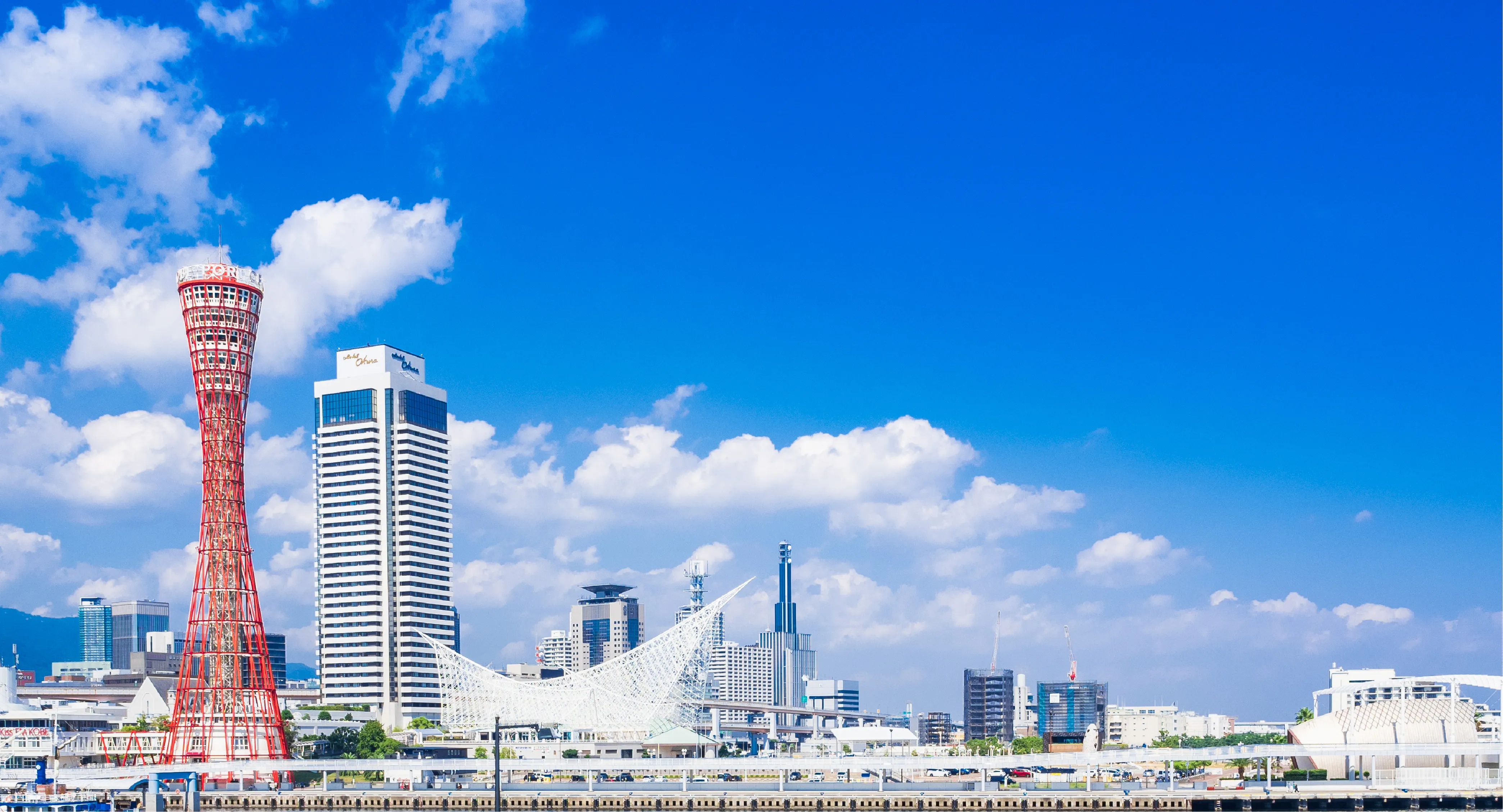 神戸の港の風景写真